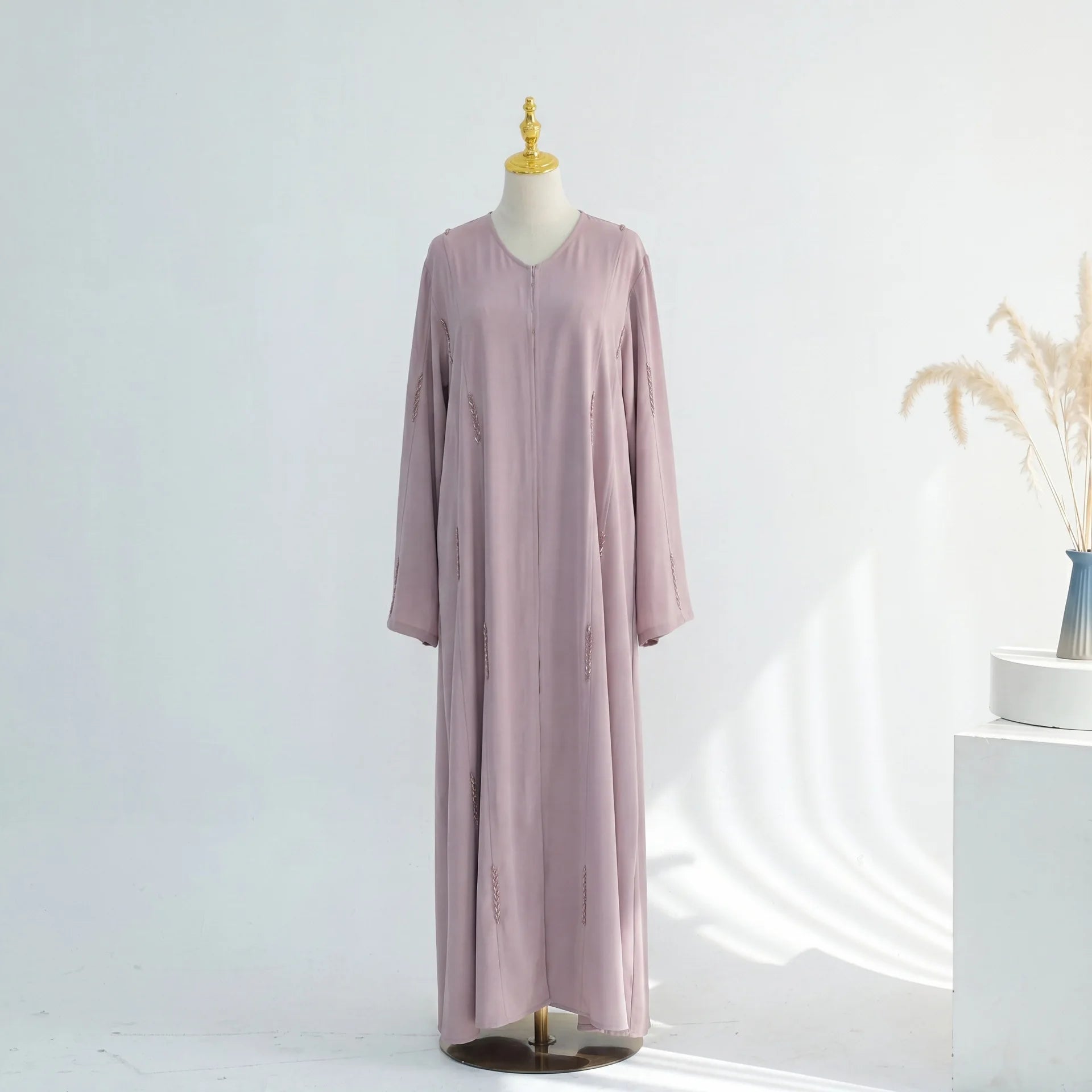 Eid vrouwen Abaya kralenjurken Dubai moslim Arabische cardigan robe bescheiden Abaya's Jalabiya Ramadan Marokko Kaftan Islam jurken
