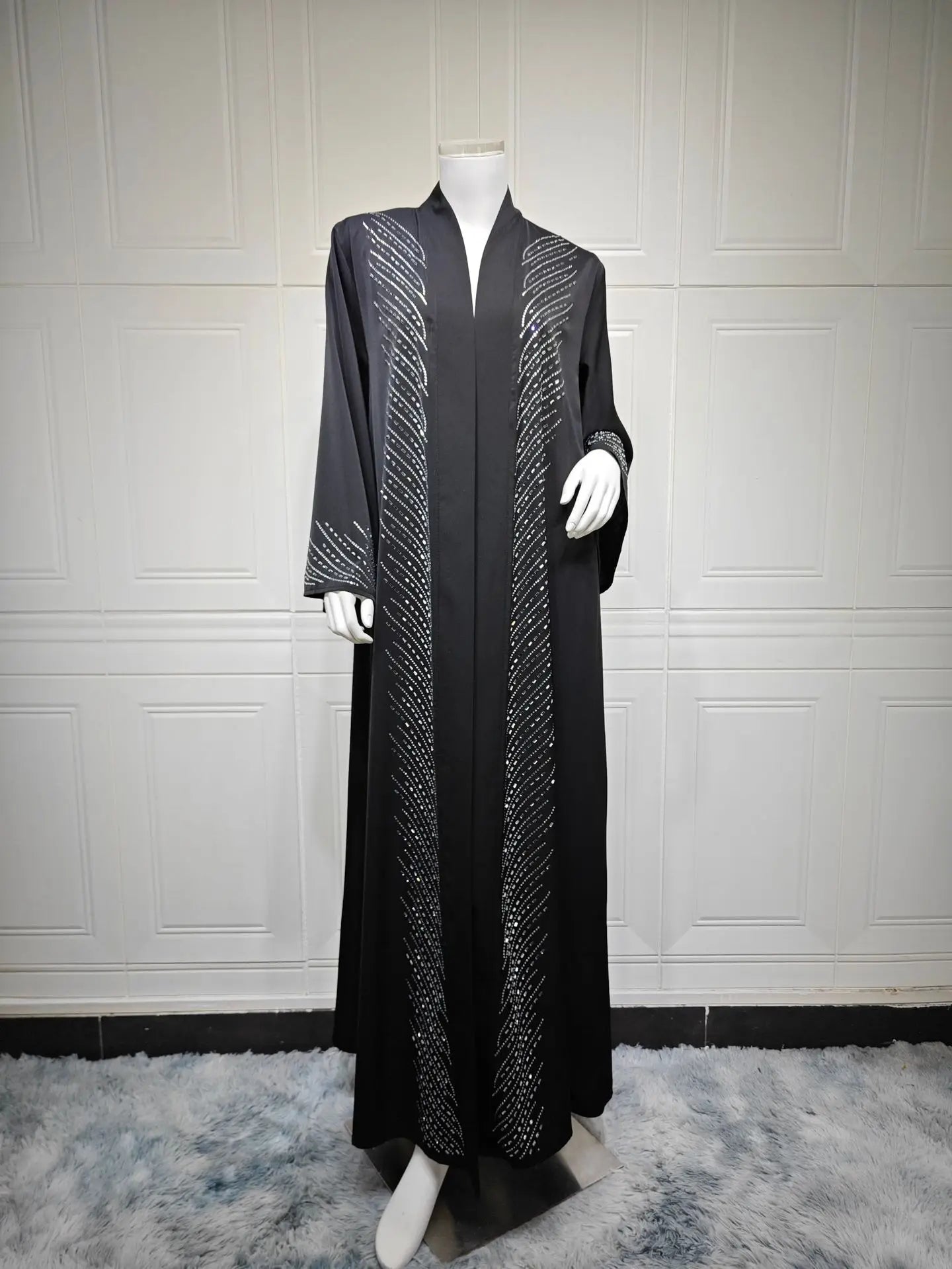 Eid Diamond Vrouwen Abaya Dubai Jurk Vest Moslim Marokko Caftan Jalabiya Ramadan Vestidos Largos Party Jurken Arabische Lange Gewaad